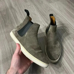 John Lobb Evett Mens Suede Chelsea Boots Sneakers UK 8  £795